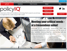 Tablet Screenshot of policyiq.com